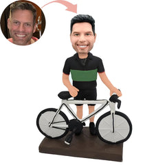 Custom Optimistic Bicyclist Bobblehead