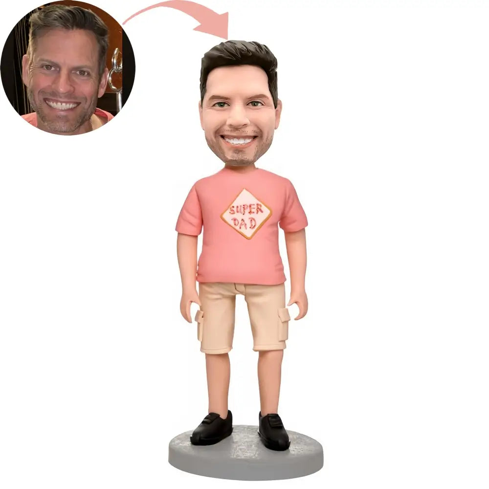 Custom Pink Clothes Man Bobblehead