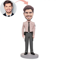 Custom Police In Pink Uniform Bobblehead,Cop In Pink Uniform Bobblehead