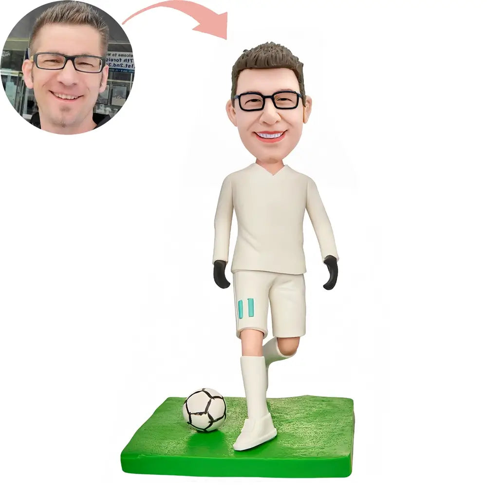 Custom Relaxed Soccer Lover Bobblehead