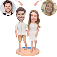 Custom Strolling Couple Bobblehead