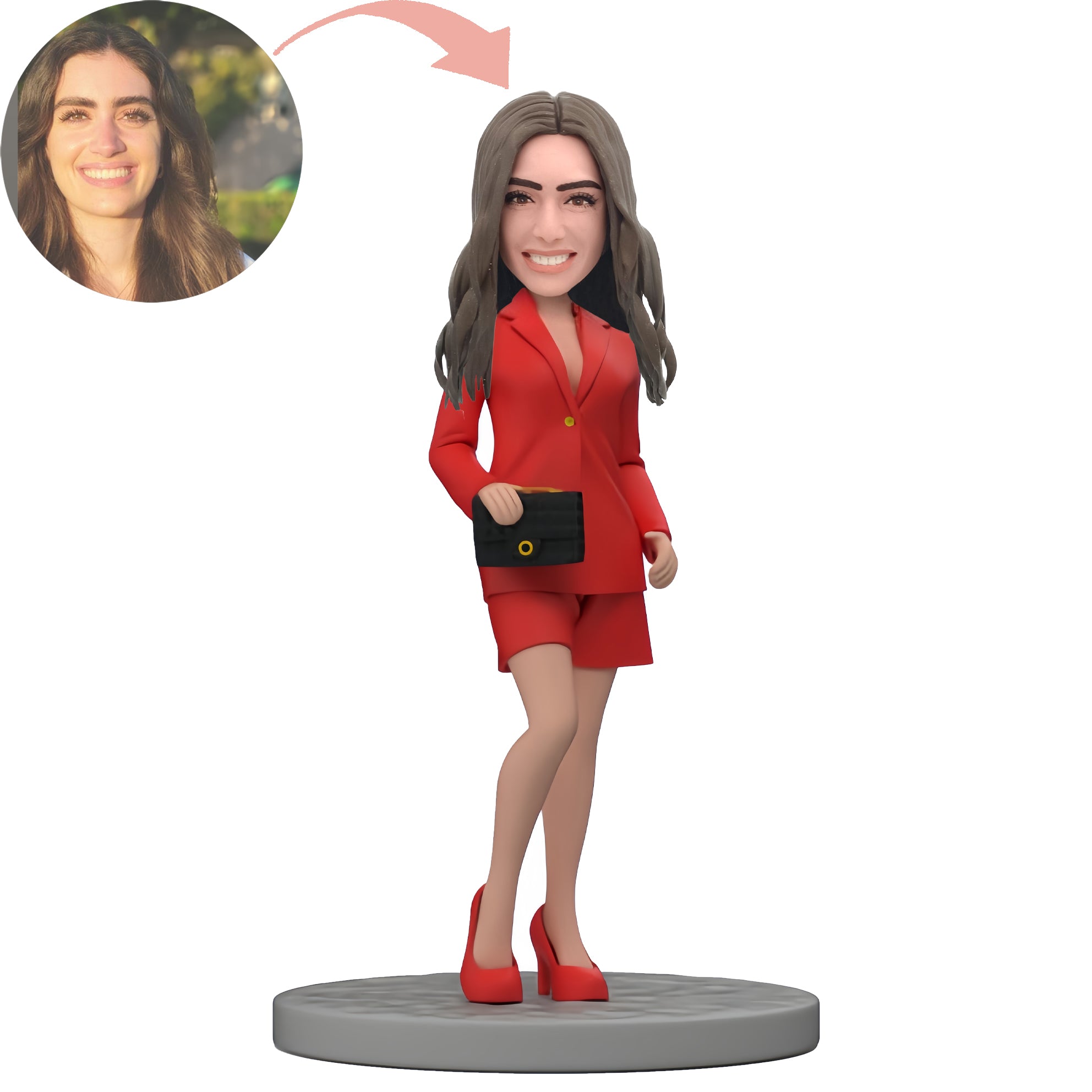 Custom Stylish Female Boss Bobblehead