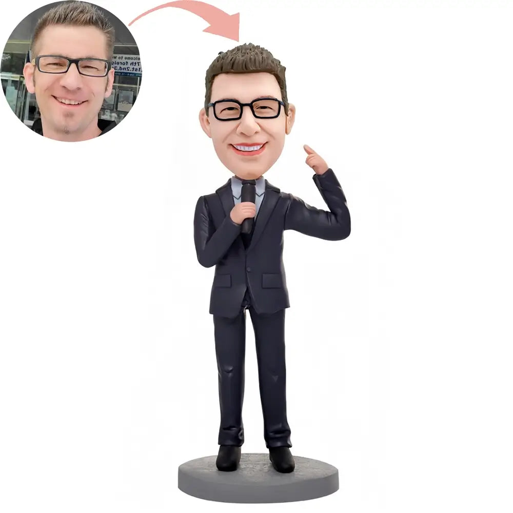 Custom The Host's In A Suit Bobblehead