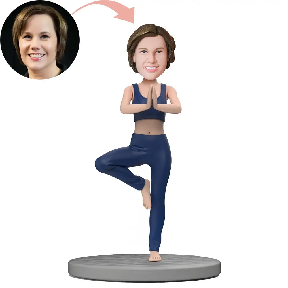 Custom Yoga Teacher Bobblehead